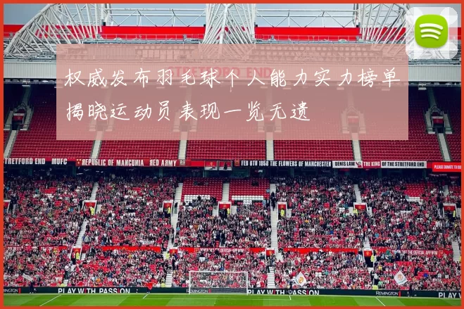 权威发布羽毛球个人能力实力榜单揭晓运动员表现一览无遗